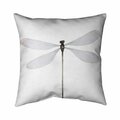 Fondo 26 x 26 in. Minimalist Dragonfly-Double Sided Print Indoor Pillow FO2796257